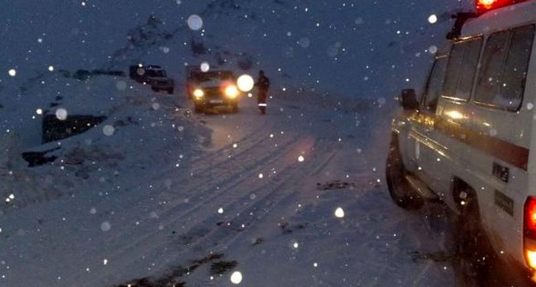 بارش برف و باران در جادههای ۷ استان