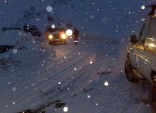 بارش برف و باران در جاده‌های ۷ استان