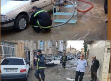۳۴ مورد آبگرفتگی توسط آتش نشانان رفع شد