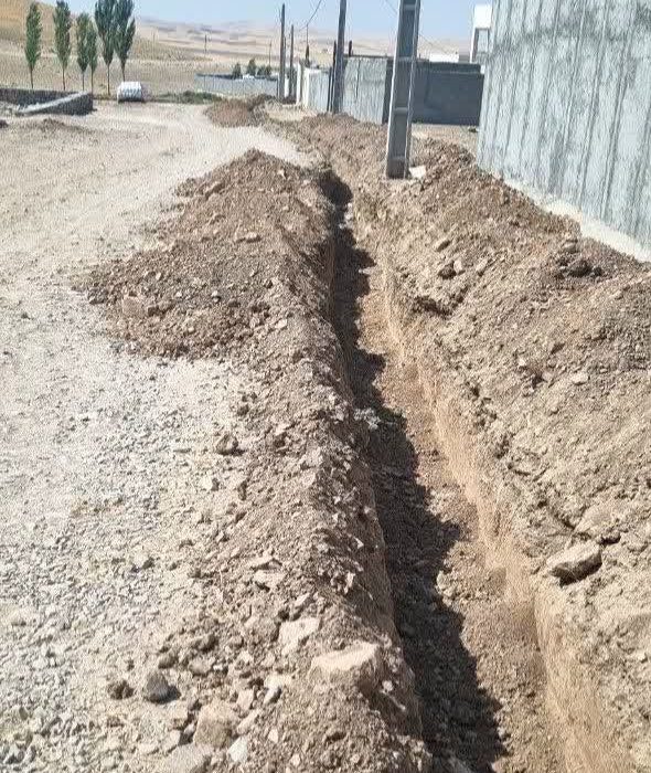 💢 ۴۰۰ متر توسعه شبکه توزیع آب روستای «سیمینه سفلی» در ماهیدشت